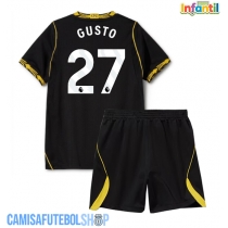 Camisa de time de futebol Chelsea Malo Gusto #27 Replicas 2º Equipamento Infantil 2026-27 Manga Curta (+ Calças curtas)